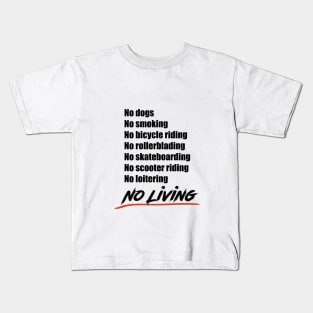 No living - Version 2 in black Kids T-Shirt